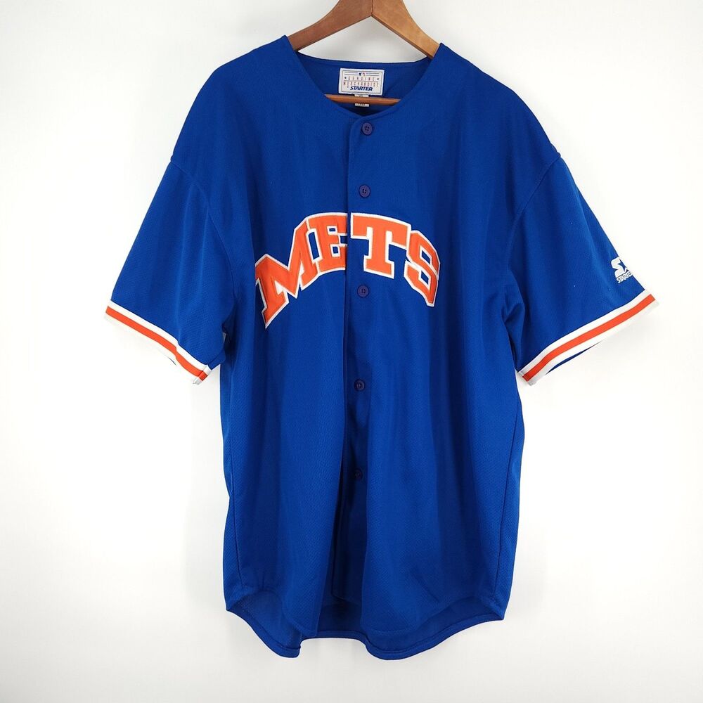 NEW YORK METS Jersey Men Size XL Starter Lance Johnson #1